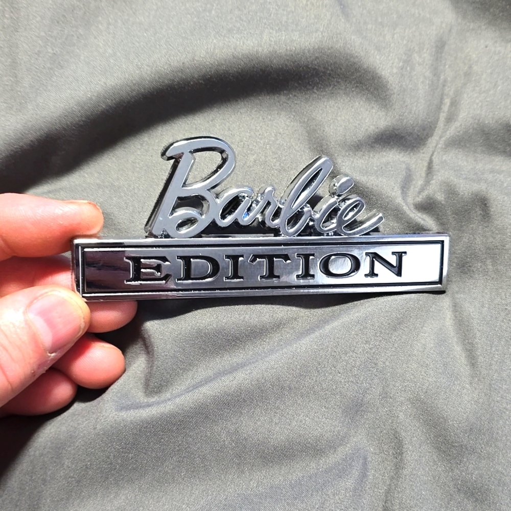metal Barbie Edition Car Truck SUV Emblem Badge for Fenders Trunk Tailgate